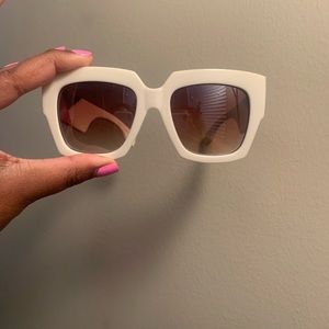 White square sunglasses